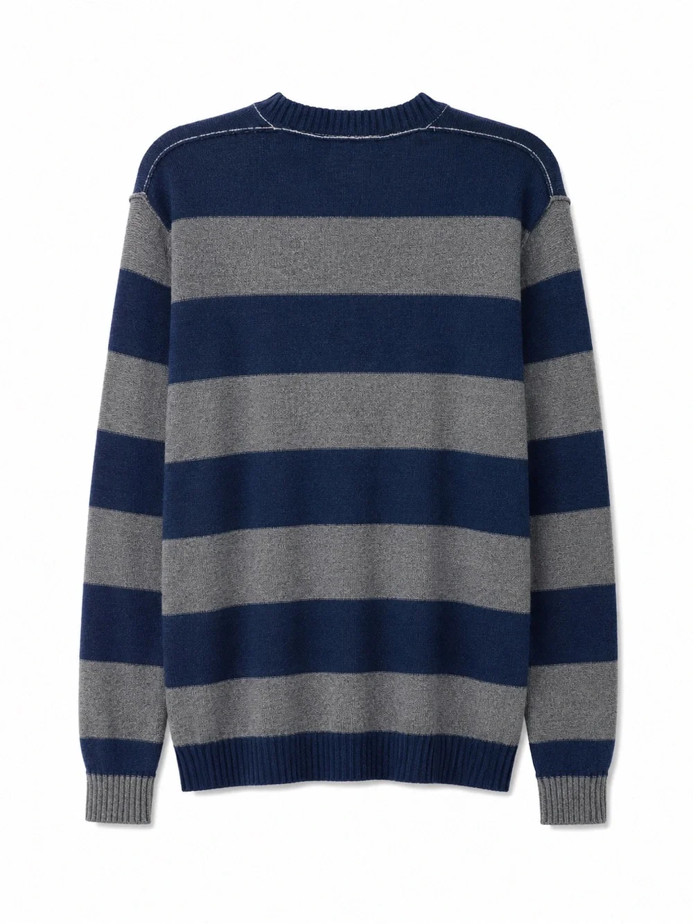 Vintage Banana Republic Luxury Blend Cashmere Angora Striped V Neck Sweater